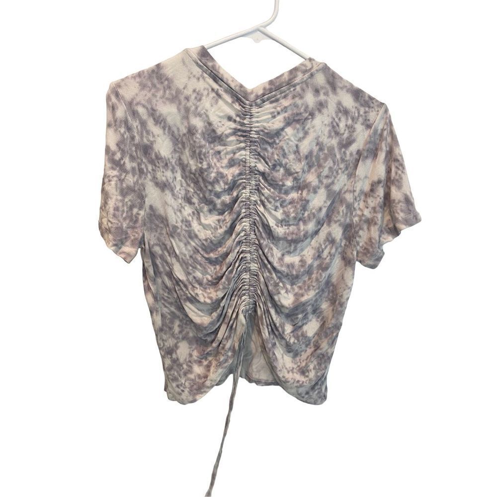 Rabbit Rose Cinch Drawstring Back Tee T shirt